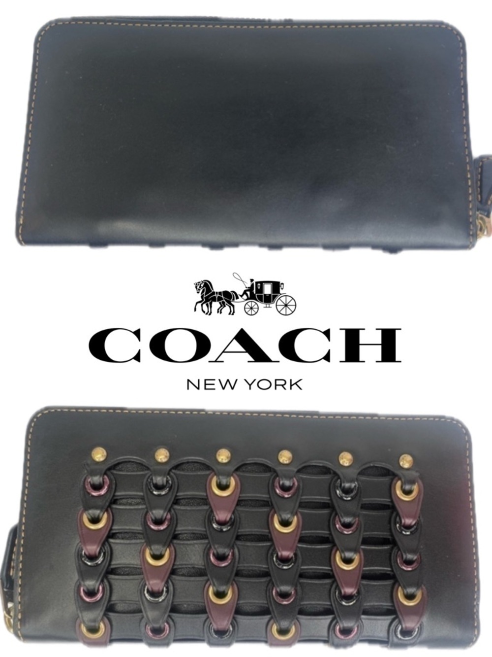 Coach Glovetanned Link 1941 Leather Wallet Rare